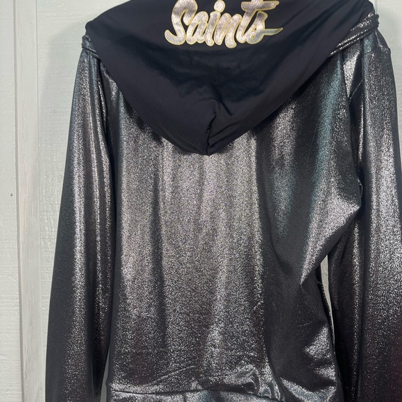 NFL Couture New Orleans Saints Metallic Couture Full Zip Womens XL EUC - Picture 6 of 8